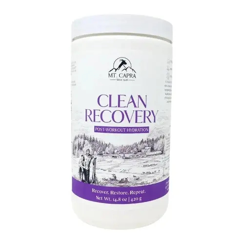 <b>Mt. Capra</b> Clean Recovery <b>운동</b> 후 수분 공급 | 이전 솔라 시너지 20가지 이상의 바이오 오가닉 미네랄, 전