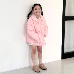 [밀리밤]여아 리본 경량 점퍼 MLJP25W50