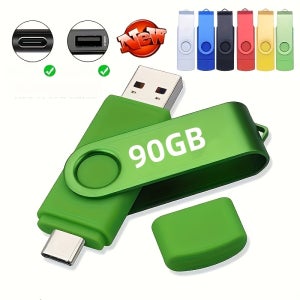 USB C 플래시 드라이브 90GB/64GB/16GB/128MB 듀얼 C타입 컬러 드라이브 C타입 2 In 1 USB 2.0 듀얼 플래시 드라이브 고속 OTG 메모리 스틱 사진