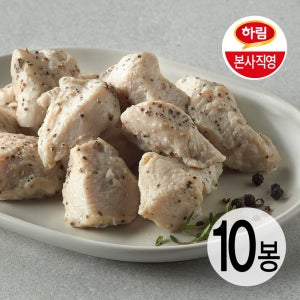 하림 이닭 한입닭가슴살 블랙페퍼 100g 10팩