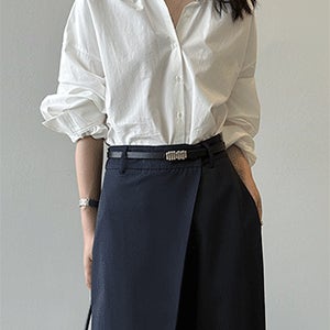 젠느 셔링 볼륨 슬리브 블라우스