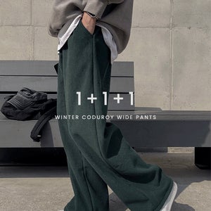 [☃️1+1+1/포근따듯/5만장돌파] 윈터 골덴 기모 와이드 팬츠