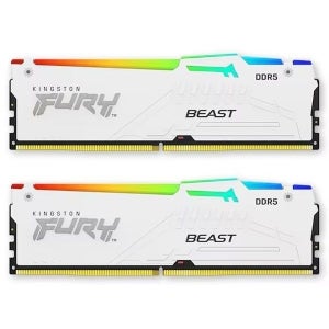 킹스톤 FURY DDR5-6000 CL30 Beast RGB 화이트 패키지 코잇 (64GB(32Gx2))