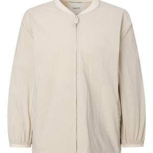 [헤지스 여성] 밴드넥 집업 경량 점퍼 라이트베이지 HSJU5D802I2