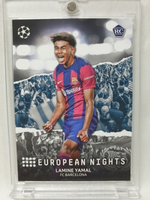 2023-24 TOPPS UEFA CLUB COMPETITIONS 라민 야말 루키 유럽 챔피언스 리그 축구 카드