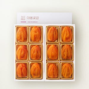 097 [추석선물] 90일의 정성, 프리미엄 정감 대봉 곶감 2호 선물세트 12입 (개 당 75g이상/특품)
