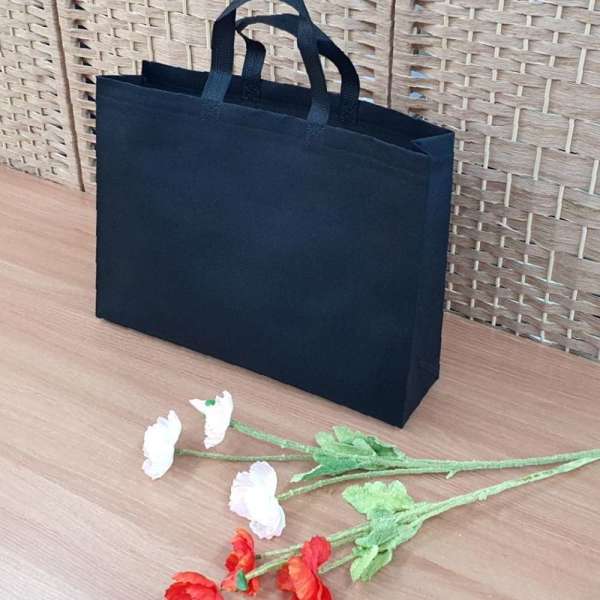 휴대용장바구니 부직포 가로쇼핑백 가방 블랙 중 휴대용장바구니 <b>리유</b>