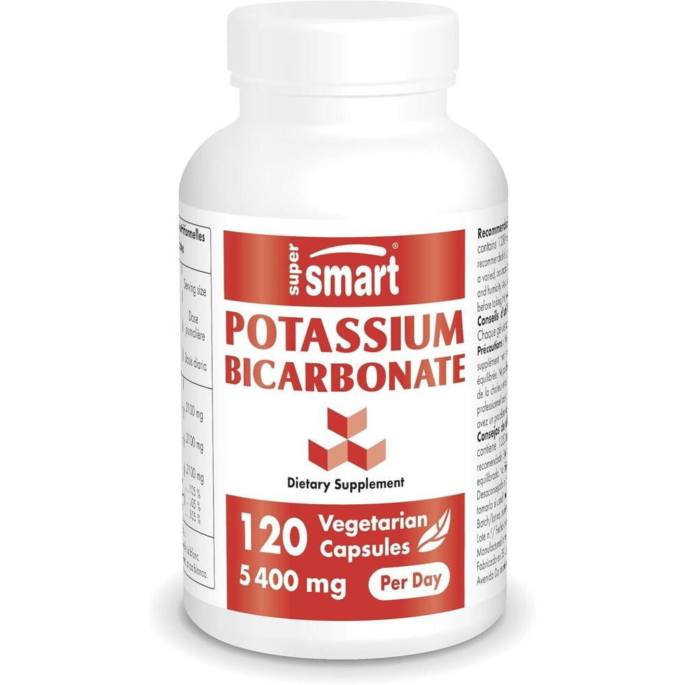 <b>슈퍼</b>스마트 중탄산칼륨 5400mg 120정 2병 산염기 균형 하트헬씨 <b>운동전후</b> 전해질 블러  1개