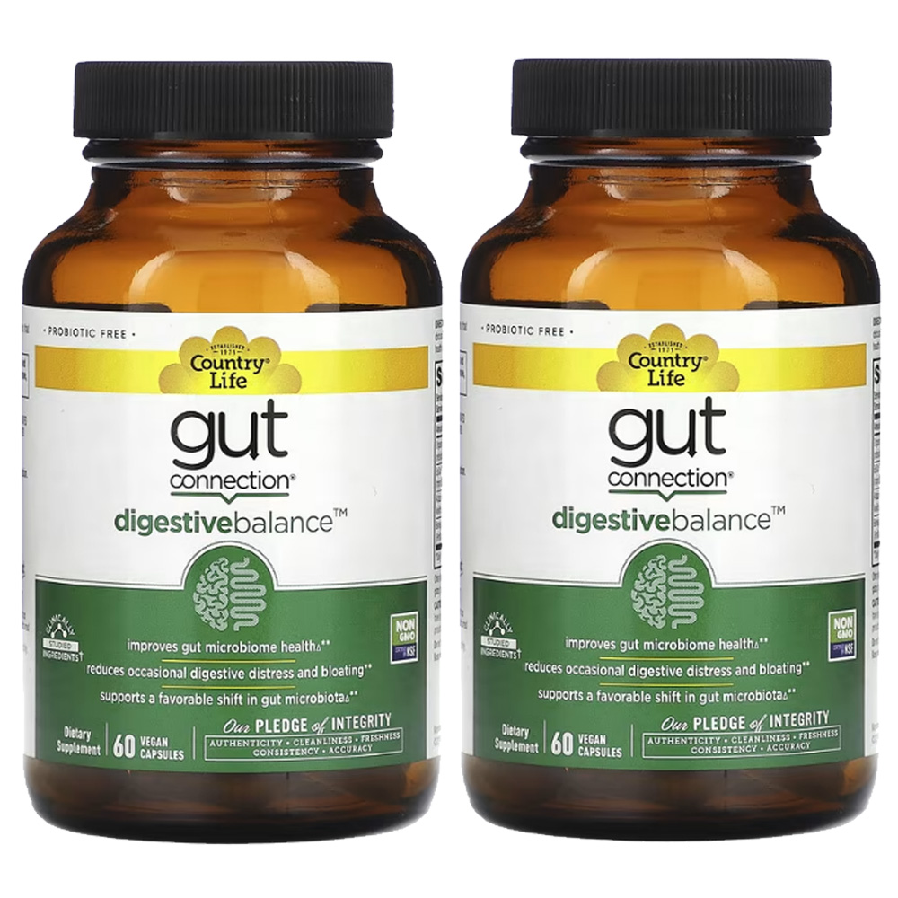 1+1 컨트리라이프 Gut Connection 소화 밸런스 60베지캡슐 참다래 <b>깻잎</b> 들깨잎 <b>추출물</b> 출아형효모 자소엽 페릴라 에피코르 자일로 올리고당 맥주효모균 건조효모  2개  6