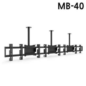 TV브라켓 4대거치 메뉴보드 MB 40블랙 멀티 천장형
