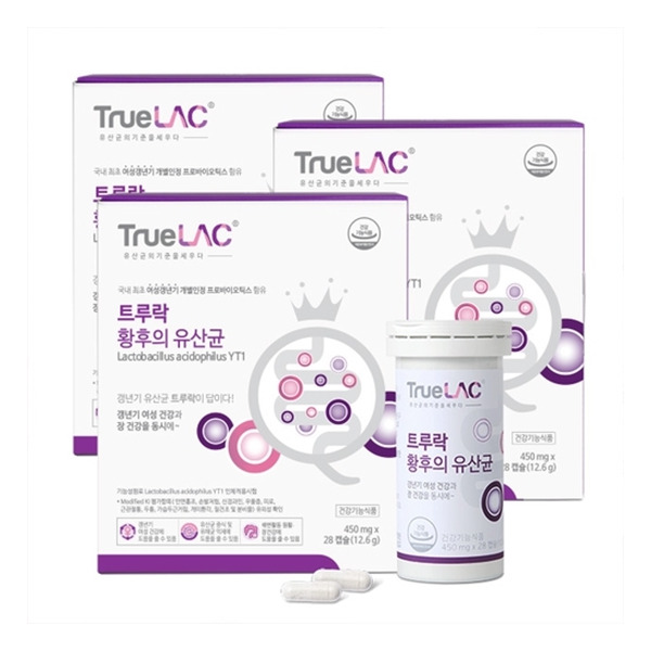 트루락(TrueLAC) 트루락 <b>갱년기</b>유산균 YT1 황후의 유산균  28정  3개