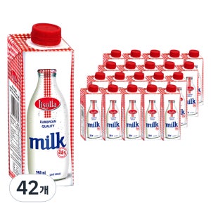 리솔라 멸균우유 250ml 42개  상온 보관 가능 팩우유