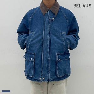 빌리버스 남자 청자켓 카라 데님 아우터 집업 재킷 BOP142