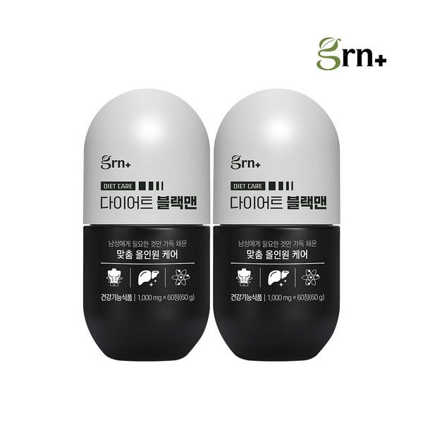GRN 남성다이어트 케어 블랙맨 1+1 SET 총 2박스