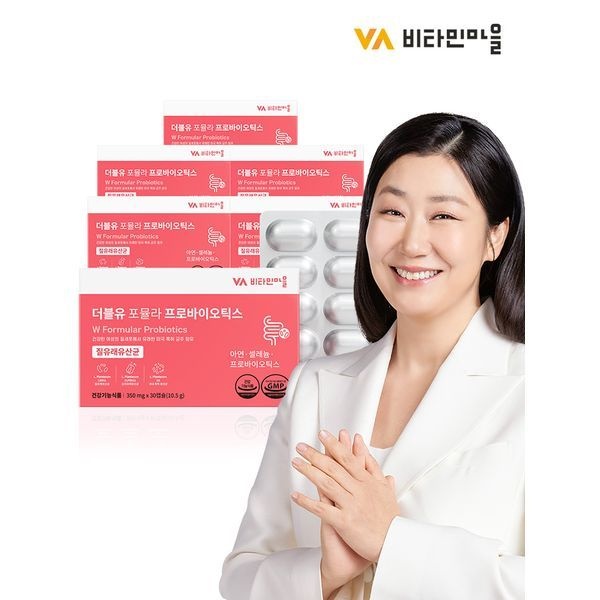 비타민마을 [하프클럽]비타민마을 더블유 포뮬라 <b>프로바이오틱스</b> 질유산균 6박스 (총6개월분)