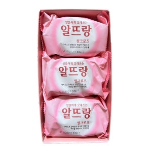 알뜨랑 비누 140g x 3개 핑크로즈/옐로레몬