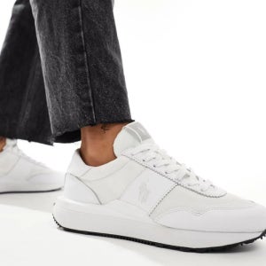 폴로랄프로렌 트레인 스니커즈 화이트 로고 Train 89 Sneaker in Wei mit Logo 205739578WEISS 74004742