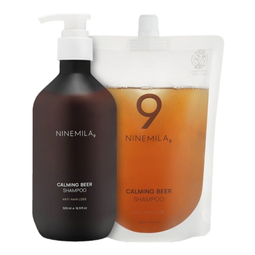나인밀라 카밍비어 <b>탈모</b>샴푸 시트러스자몽향, 500ml + 500ml(리필), 1개