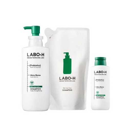 라보에이치 <b>탈모</b>완화 두피강화 샴푸  400ml + 180m + 400ml(리필) , 1개