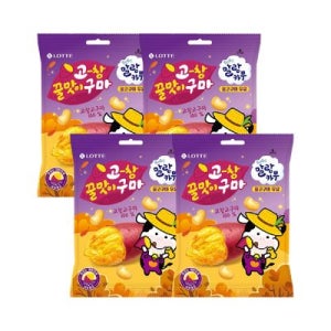 롯데제과 말랑카우 꿀고구마 우유 158g x 4개