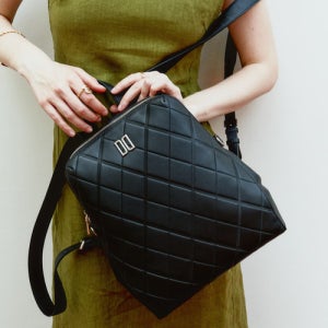 닥스 액세서리 25FW 아가일 아가일 패턴 소가죽 백팩 DCBA5F454BK
