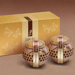 참자연 자연송이 산삼배양근세트 3호 도자기꿀선물 영양꿀 산삼배양근꿀 선물용꿀 명절선물세트