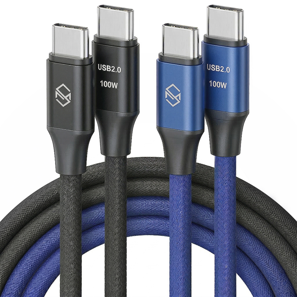 신지모루 더치 패브릭 100W C to C 타입 고속충전 케이블 0.5m, 1개