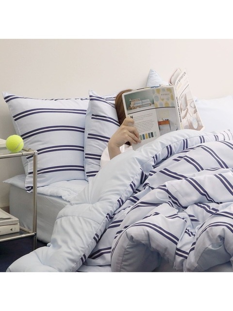 <b>플로라</b> <b>Flora</b> 러닝소프트 먼지없는 세미 차렵이불 베개세트 Q 5컬러