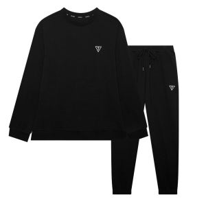 삼각블랙와펜 여성 이지웨어 조거 세트 - 블랙