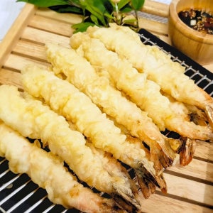 명절 준비 끝 빵가루 없이 튀겨낸 수제 특대 새우튀김 12개입