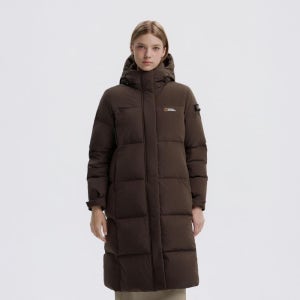 내셔널지오그래픽 N254WDW860 여성 카이만 프로 롱기장 구스다운 점퍼 BROWN