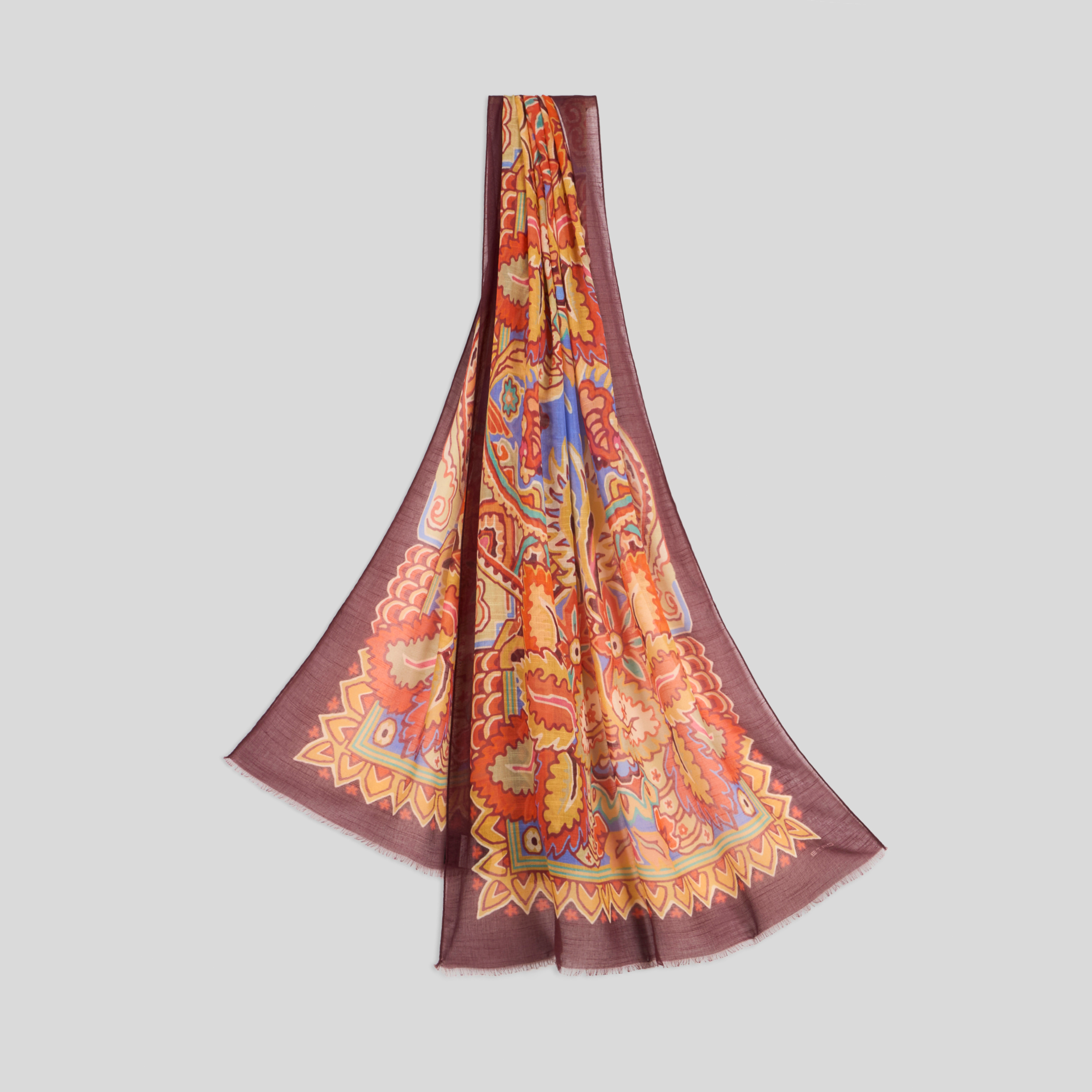 Korean Silk Scarf Floral