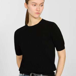 라운드넥 하프 슬리브 니트_SSKPOP12600