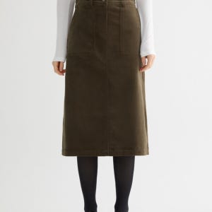 백 슬릿 H라인 스커트_SWWSKO42820