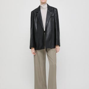 싱글 버튼 레더 자켓_SWWJKP12050