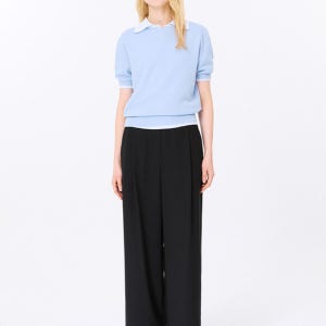 백 밴딩 원턱 와이드 팬츠_SWWSLP21140