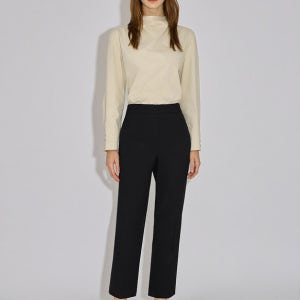 울 혼방 백 밴딩 슬림 팬츠_SWWSLO42050