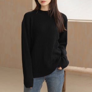 [MADE] 슬렌 포근 하프넥 니트 T