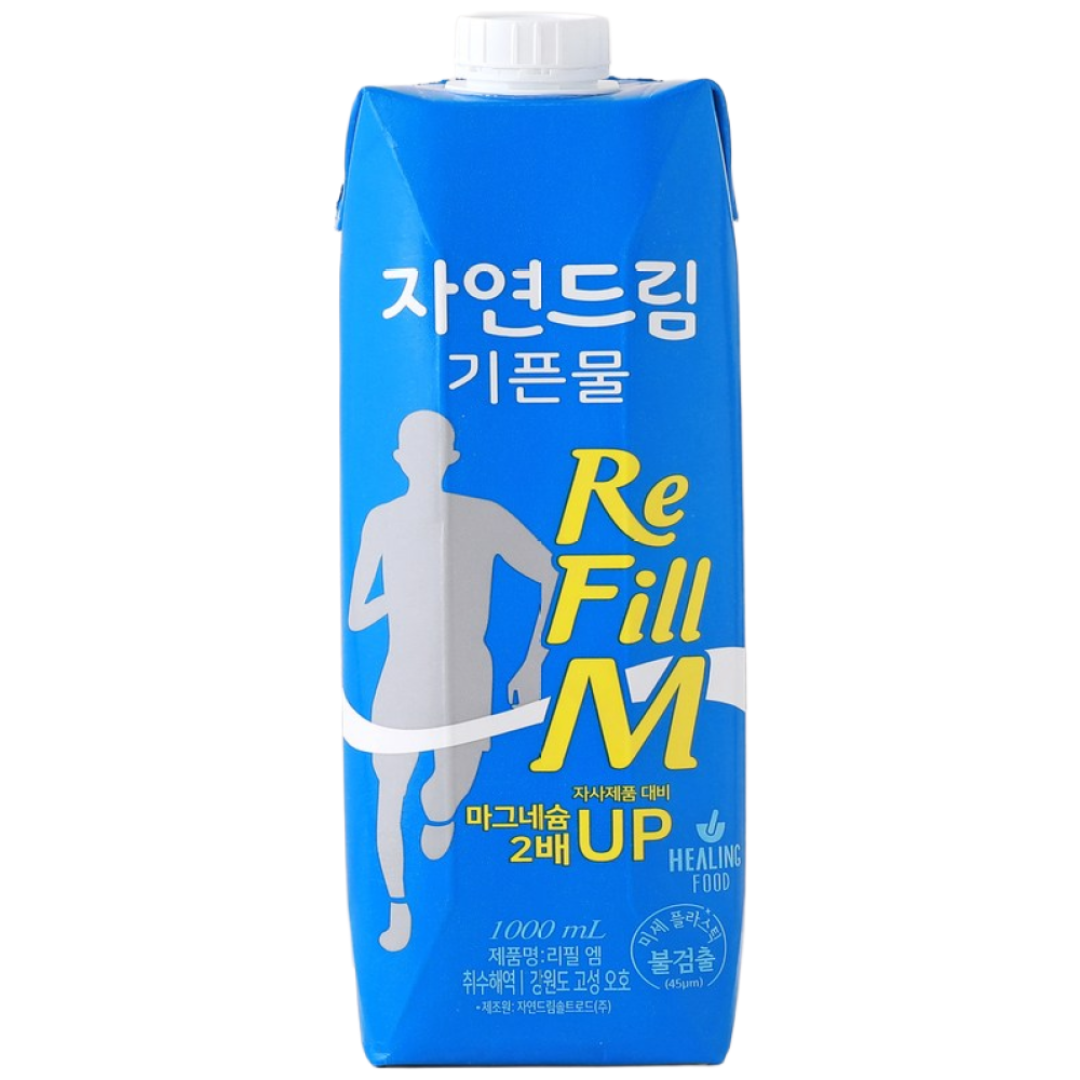 기픈물 <b>자연드림</b> 리필엠 종이팩 마그네슘 2배 해양심층수