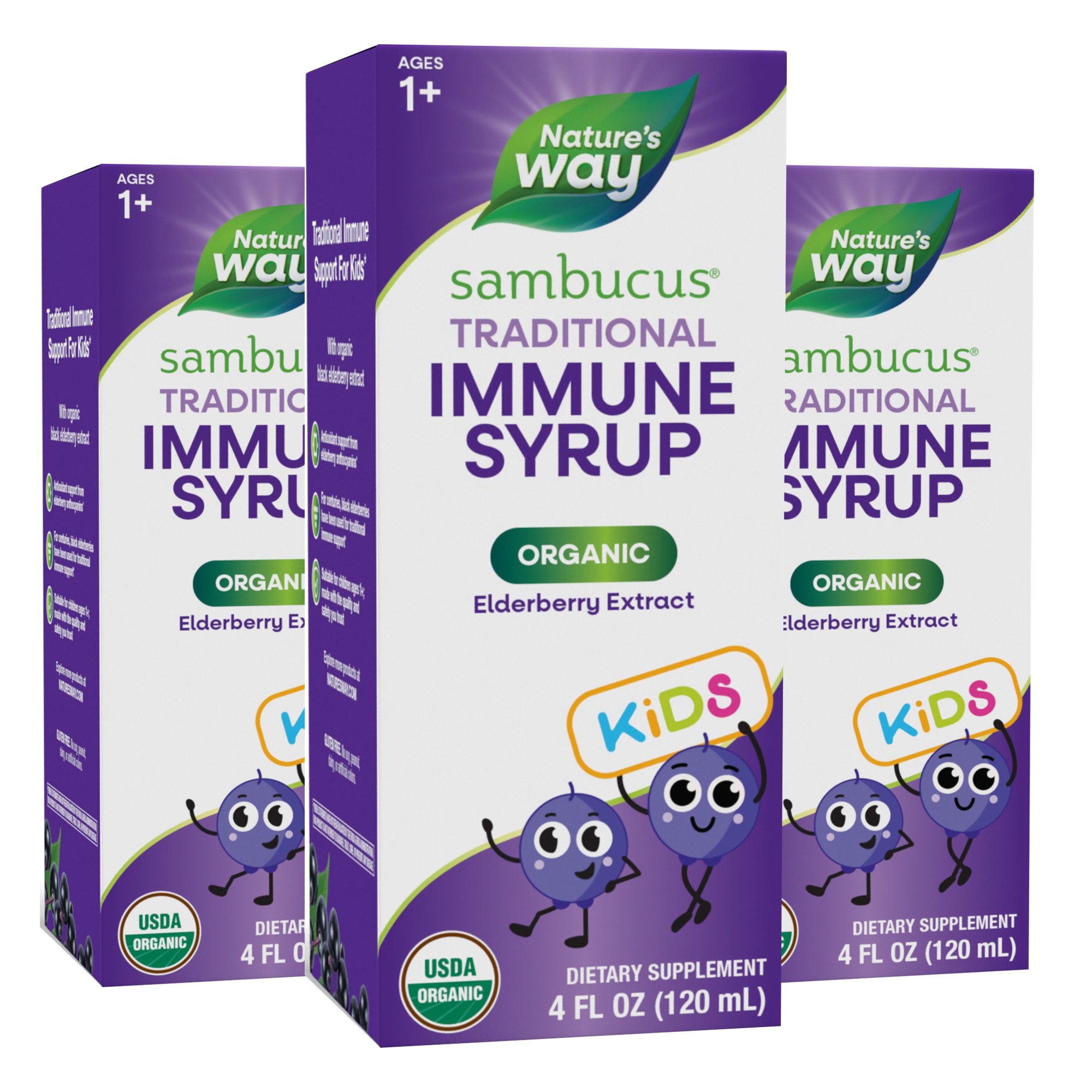 네이쳐스웨이 어린이용 삼부커스 <b>엘더베리 시럽</b>