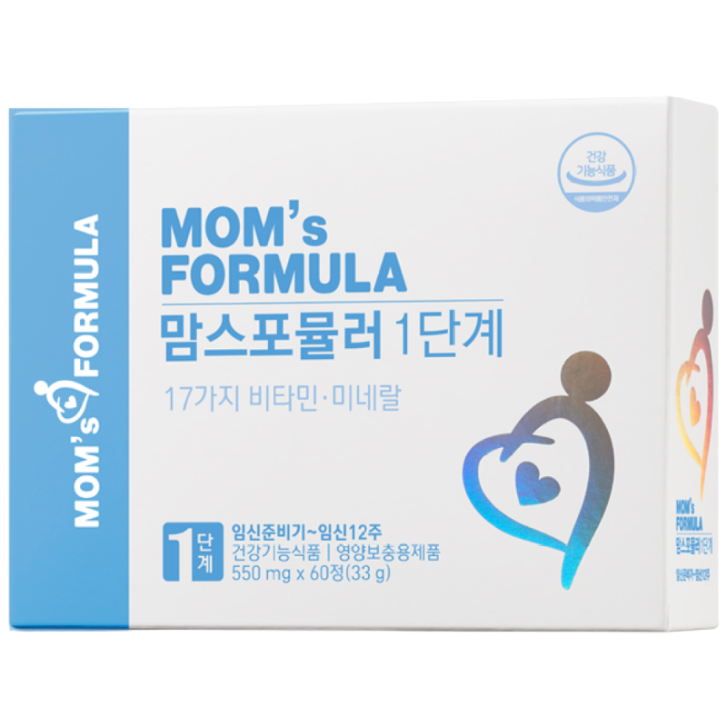 맘스포뮬러 1단계 임산부 임신초기 활성형 엽산 영양제