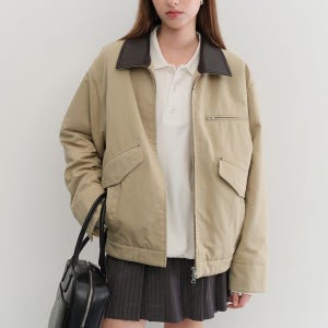 [던스트] UNISEX VINTAGE PADDED WORK JACKET [BEIGE]