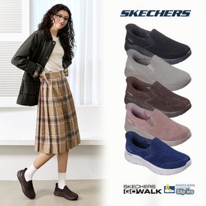 스케쳐스 25FW 여성 소가죽 고워크 슬립인스 TV상품