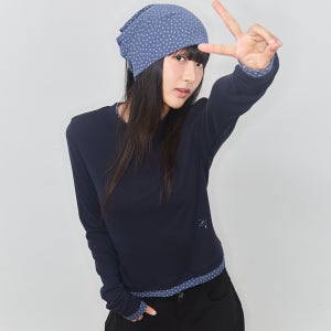 [잇자바이브] STAR LAYERED LONG SLEEVE - NAVY