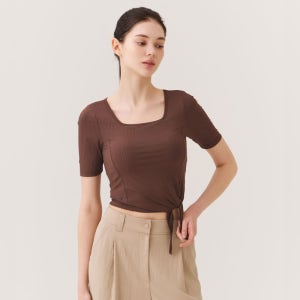 [위뜨] 콜라겐모달 스퀘어넥 인브라 5부티 (2 Colors)