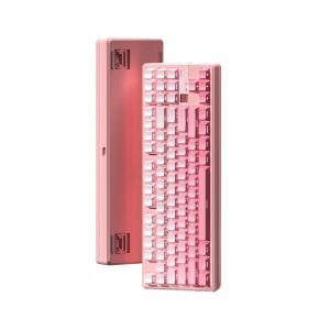 AULA 독거미 F87 Pro V2 2세대 핫스왑 커스텀 기계식 키보드 체리블로섬 핑크 베고니아 (중옵)