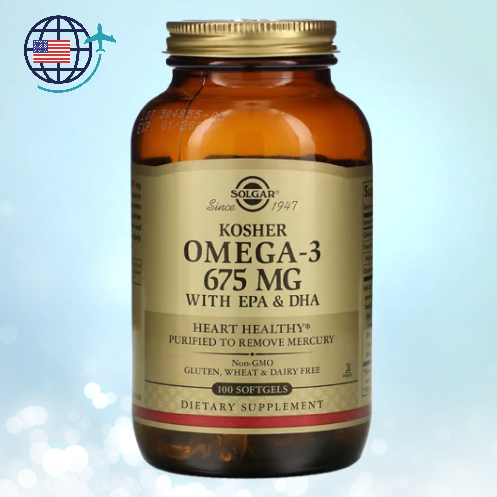 솔가 <b>코셔</b> <b>오메가3</b> <b>3675mg</b> 100소프트젤  100정  1개
