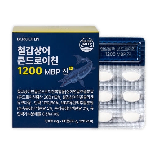 닥터루템 철갑상어 콘드로이친 1200 MBP 진 1000mg x 60정, 4개