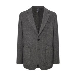 헤지스 남성 울 패턴 긴팔자켓 115 차콜 2560862 HZJA5D403CG