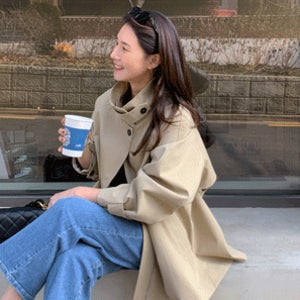 망토 비죠 트렌치코트